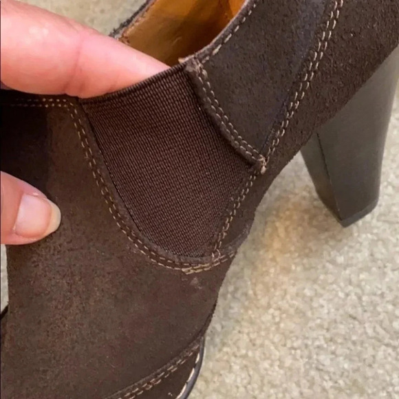 Sofft Comfort Bootie Wooden Heel Leather 8.5 - Picture 6 of 10